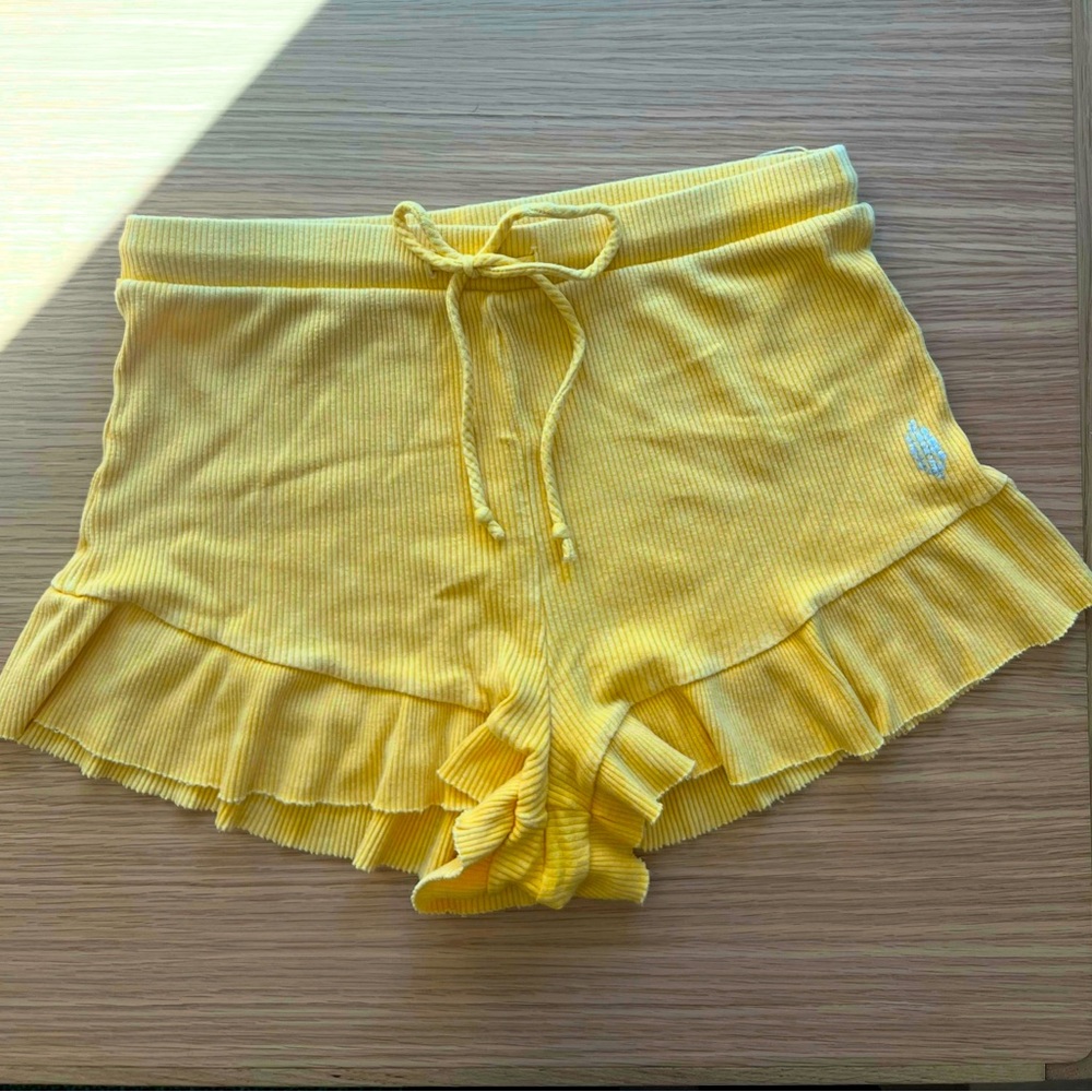 Free People ruffle shorts